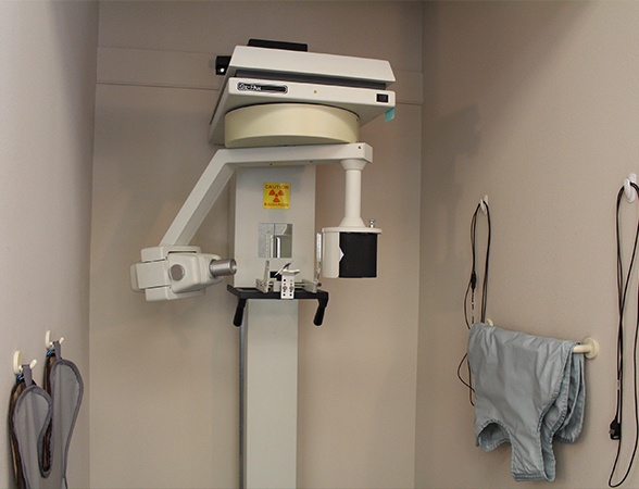 3 D C T cone beam digital x-ray scanner