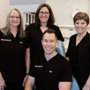 Staff members at Dr. Davis Dental in Carrollton TX, representing Anthony Dillard, DDS Family & Cosmetic Dentistry.