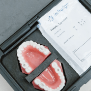 A dental model showcasing services of Anthony Dillard, DDS Family & Cosmetic Dentistry.