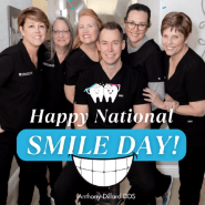 Smiling staff for Happy National Smile Day at Anthony Dillard, DDS Family & Cosmetic Dentistry.