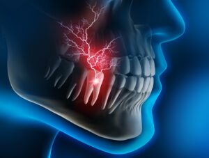Digital model showing tooth pain